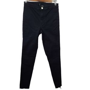 Divided Black High Waist Raw Hem Skinny Pant 6